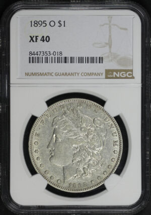 Obverse of this 1895-O Morgan Dollar NGC XF-40