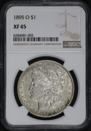 Obverse of this 1895-O Morgan Dollar NGC XF-45