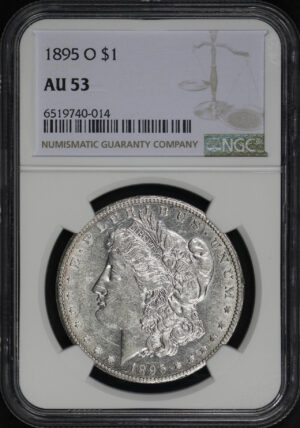 Obverse of this 1895-O Morgan Dollar NGC AU-53