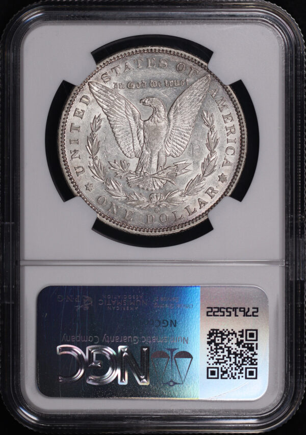 Reverse of this 1895-O Morgan Dollar NGC AU-53