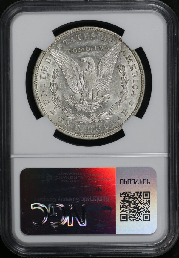 Reverse of this 1895-O Morgan Dollar NGC AU-55