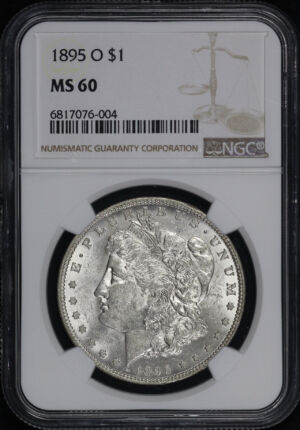 Obverse of this 1895-O Morgan Dollar NGC MS-60