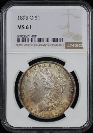 Obverse of this 1895-O Morgan Dollar NGC MS-61