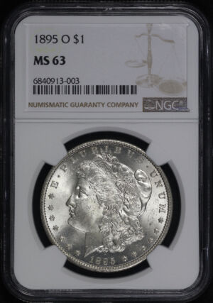 Obverse of this 1895-O Morgan Dollar NGC MS-63
