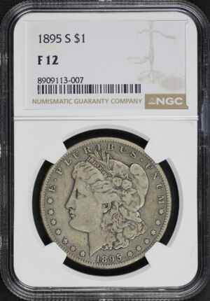 Obverse of this 1895-S Morgan Dollar NGC F-12
