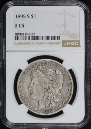 Obverse of this 1895-S Morgan Dollar NGC F-15