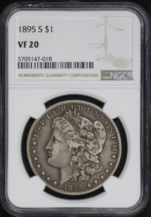 Obverse of this 1895-S Morgan Dollar NGC VF-20