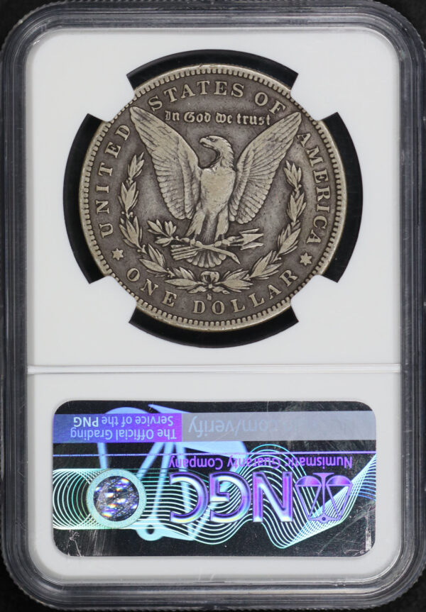 Reverse of this 1895-S Morgan Dollar NGC VF-20