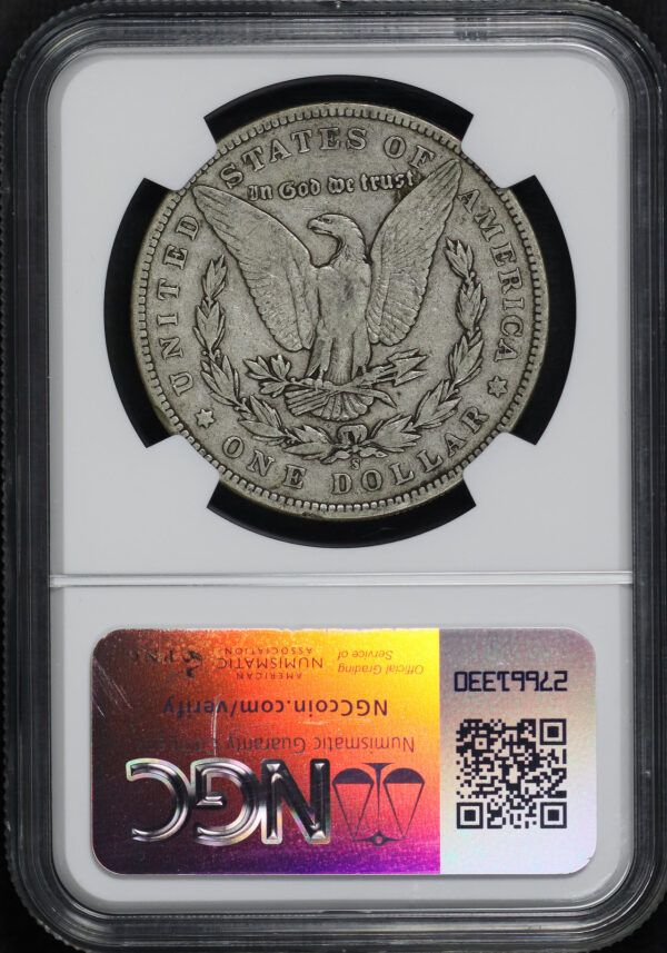 Reverse of this 1895-S Morgan Dollar NGC VF-25