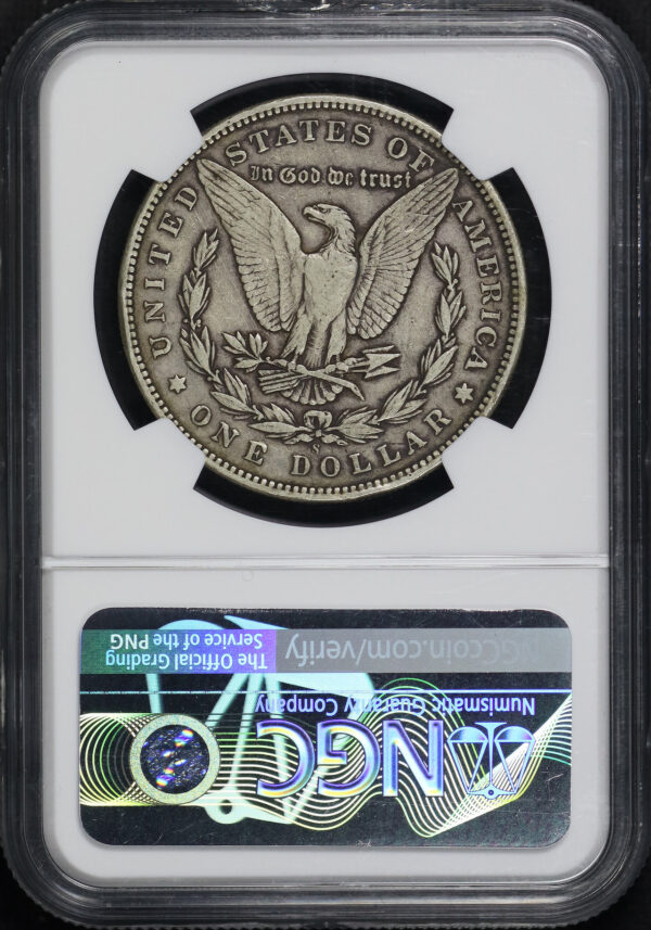 Reverse of this 1895-S Morgan Dollar NGC VF-30