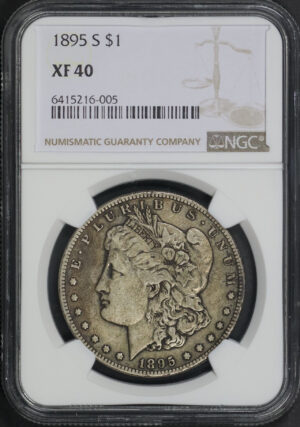 Obverse of this 1895-S Morgan Dollar NGC XF-40