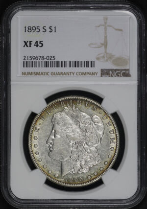 Obverse of this 1895-S Morgan Dollar NGC XF-45