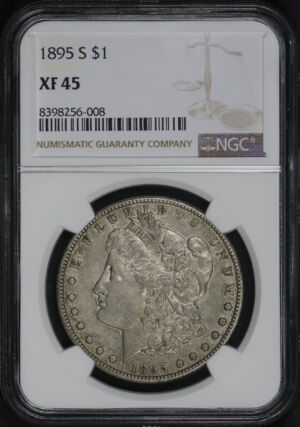 Obverse of this 1895-S Morgan Dollar NGC XF-45