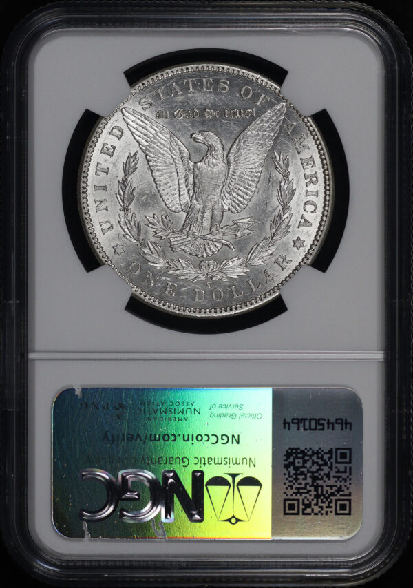Reverse of this 1895-S Morgan Dollar NGC AU-55