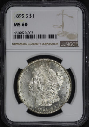 Obverse of this 1895-S Morgan Dollar NGC MS-60