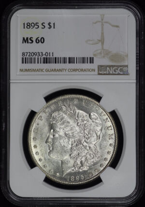 Obverse of this 1895-S Morgan Dollar NGC MS-60