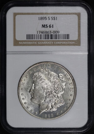 Obverse of this 1895-S Morgan Dollar NGC MS-61