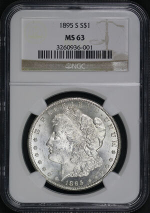 Obverse of this 1895-S Morgan Dollar NGC MS-63
