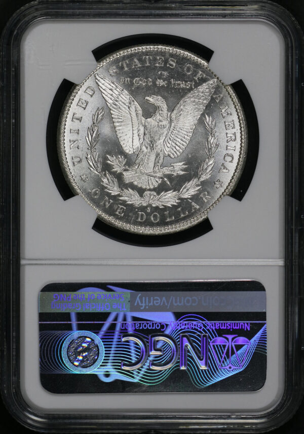 Reverse of this 1895-S Morgan Dollar NGC MS-63