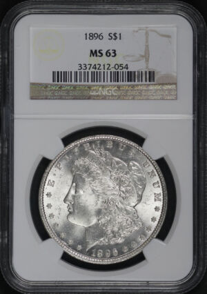 Obverse of this 1896 Morgan Dollar NGC MS-63