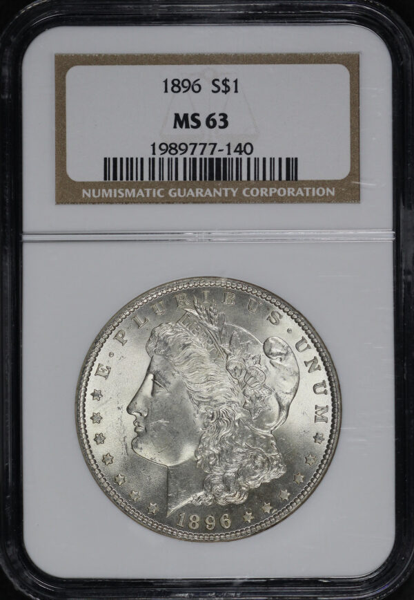 Obverse of this 1896 Morgan Dollar NGC MS-63