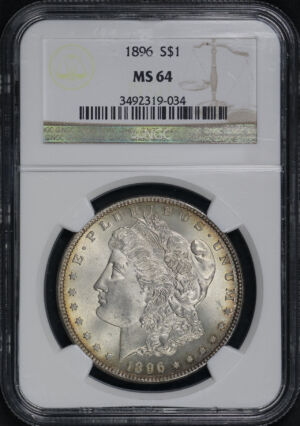 Obverse of this 1896 Morgan Dollar NGC MS-64