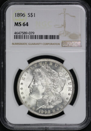 Obverse of this 1896 Morgan Dollar NGC MS-64