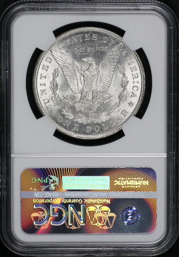 Reverse of this 1896 Morgan Dollar NGC MS-64