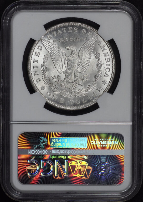 Reverse of this 1896 Morgan Dollar NGC MS-65