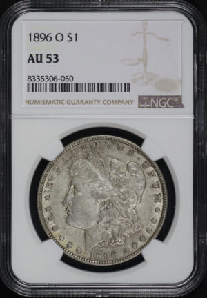 Obverse of this 1896-O Morgan Dollar NGC AU-53