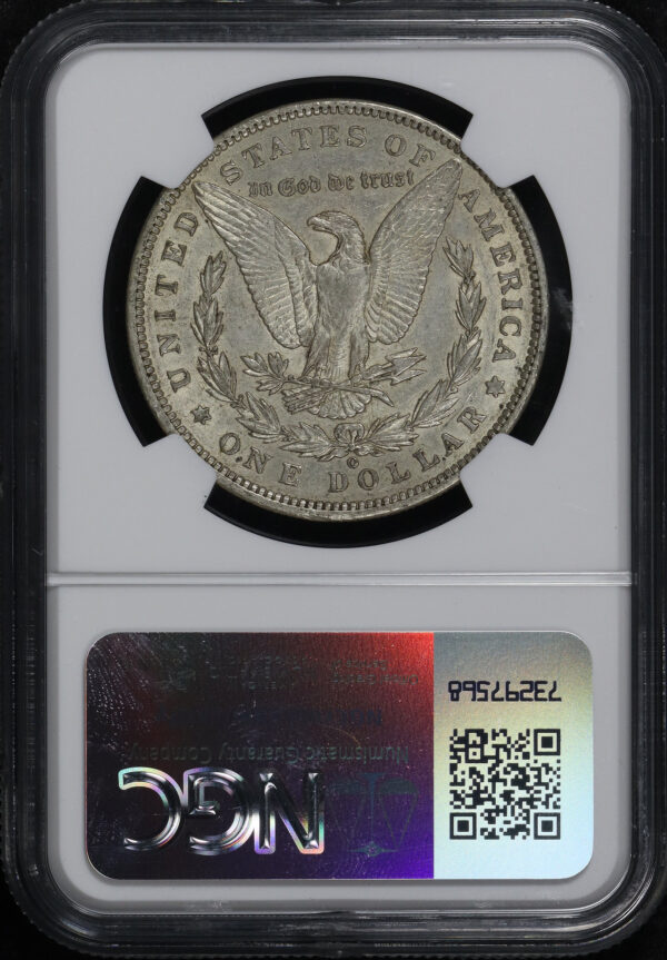 Reverse of this 1896-O Morgan Dollar NGC AU-53