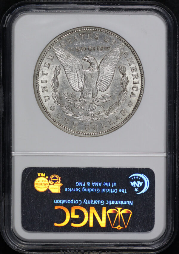 Reverse of this 1896-O Morgan Dollar NGC AU-55