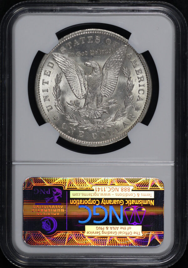 Reverse of this 1896-O Morgan Dollar NGC AU-58