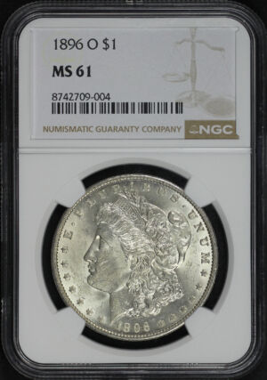 Obverse of this 1896-O Morgan Dollar NGC MS-61
