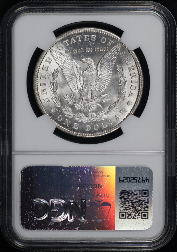 Reverse of this 1896-O Morgan Dollar NGC MS-62