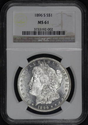 Obverse of this 1896-S Morgan Dollar NGC MS-61