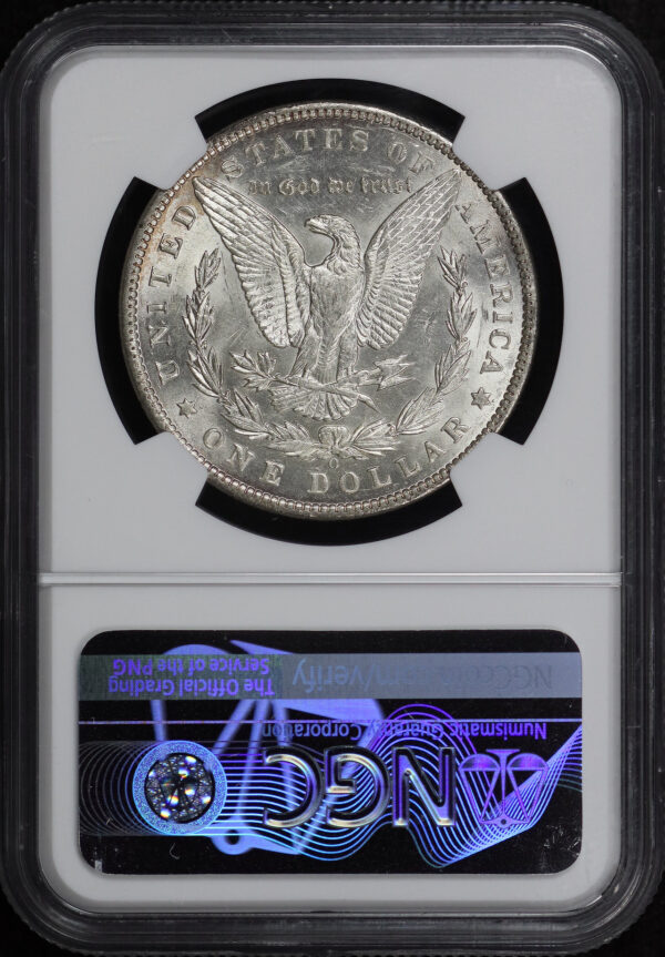 Reverse of this 1897-O Morgan Dollar NGC MS-60