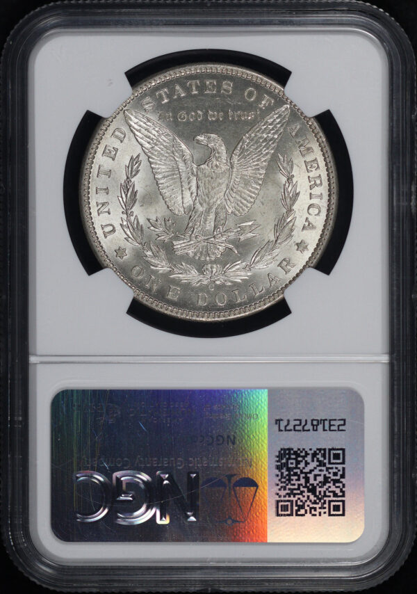 Reverse of this 1897-O Morgan Dollar NGC MS-62