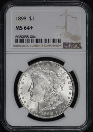 Obverse of this 1898 Morgan Dollar NGC MS-64+