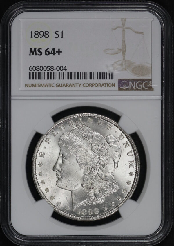 Obverse of this 1898 Morgan Dollar NGC MS-64+