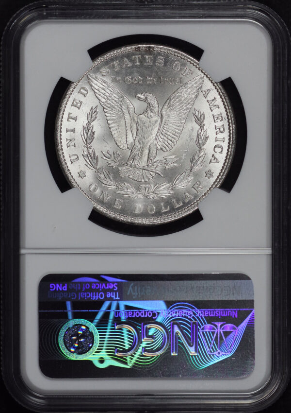 Reverse of this 1898 Morgan Dollar NGC MS-64+