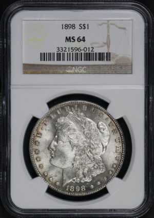 Obverse of this 1898 Morgan Dollar NGC MS-64