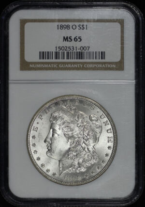 Obverse of this 1898-O Morgan Dollar NGC MS-65
