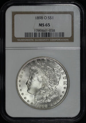 Obverse of this 1898-O Morgan Dollar NGC MS-65
