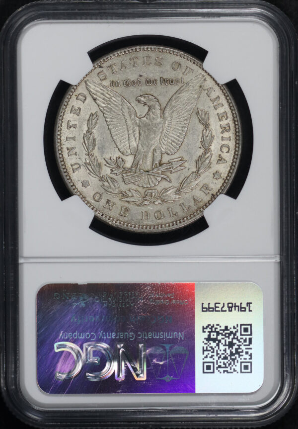 Reverse of this 1899 Morgan Dollar NGC AU-53