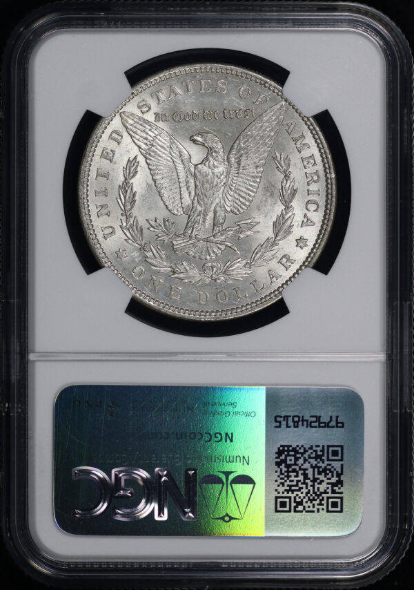 Reverse of this 1899 Morgan Dollar NGC AU-55