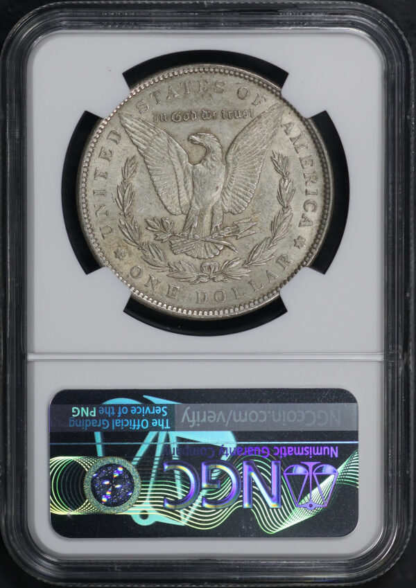 Reverse of this 1899 Morgan Dollar NGC AU-58