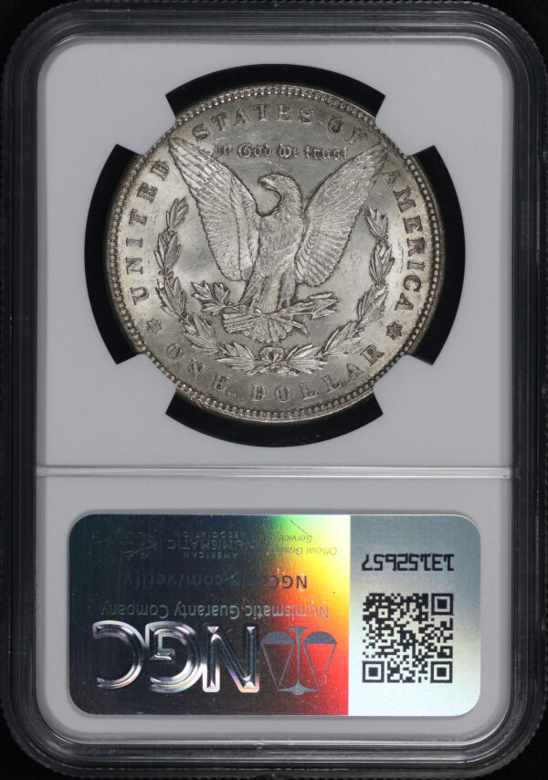 Reverse of this 1899 Morgan Dollar NGC MS-61