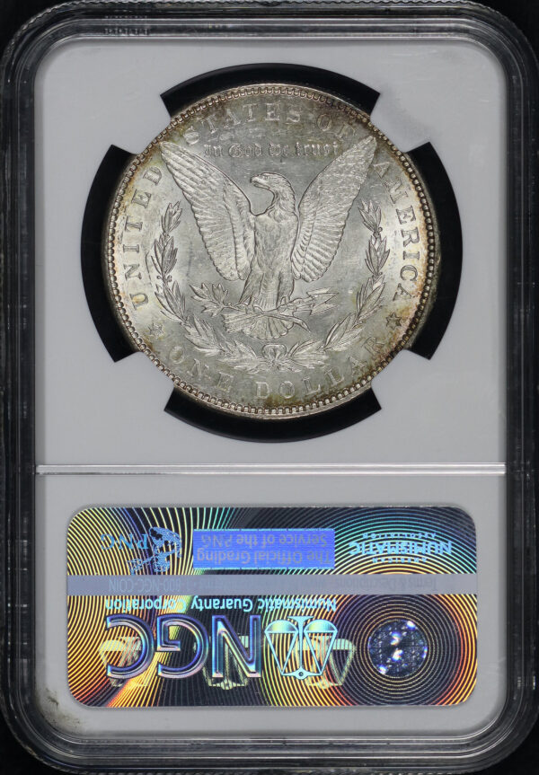Reverse of this 1899 Morgan Dollar NGC MS-62
