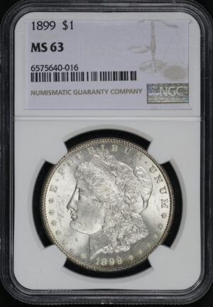Obverse of this 1899 Morgan Dollar NGC MS-63